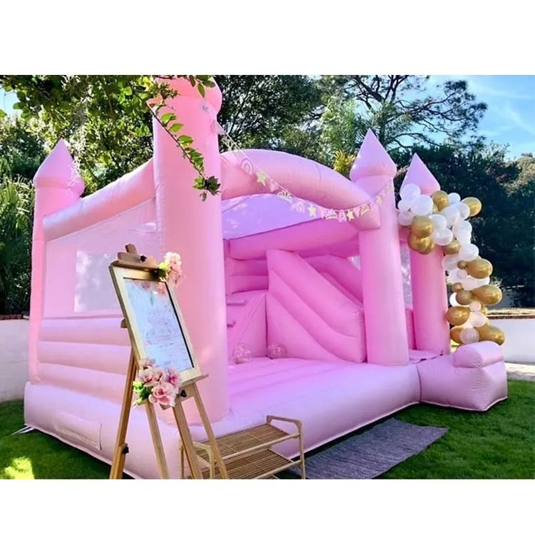 Pink Inflatable Castle w/slide